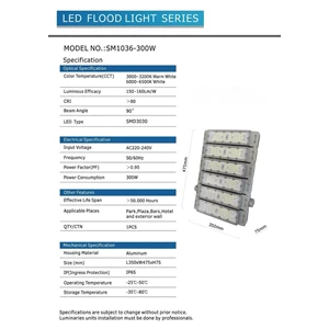300 watt LED street light spotlight