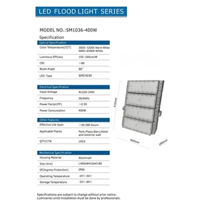 400 watt LED street light spotlight