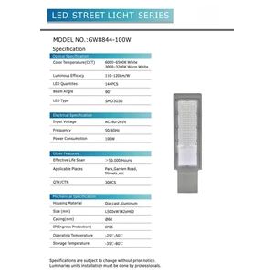 100 watt street light AC